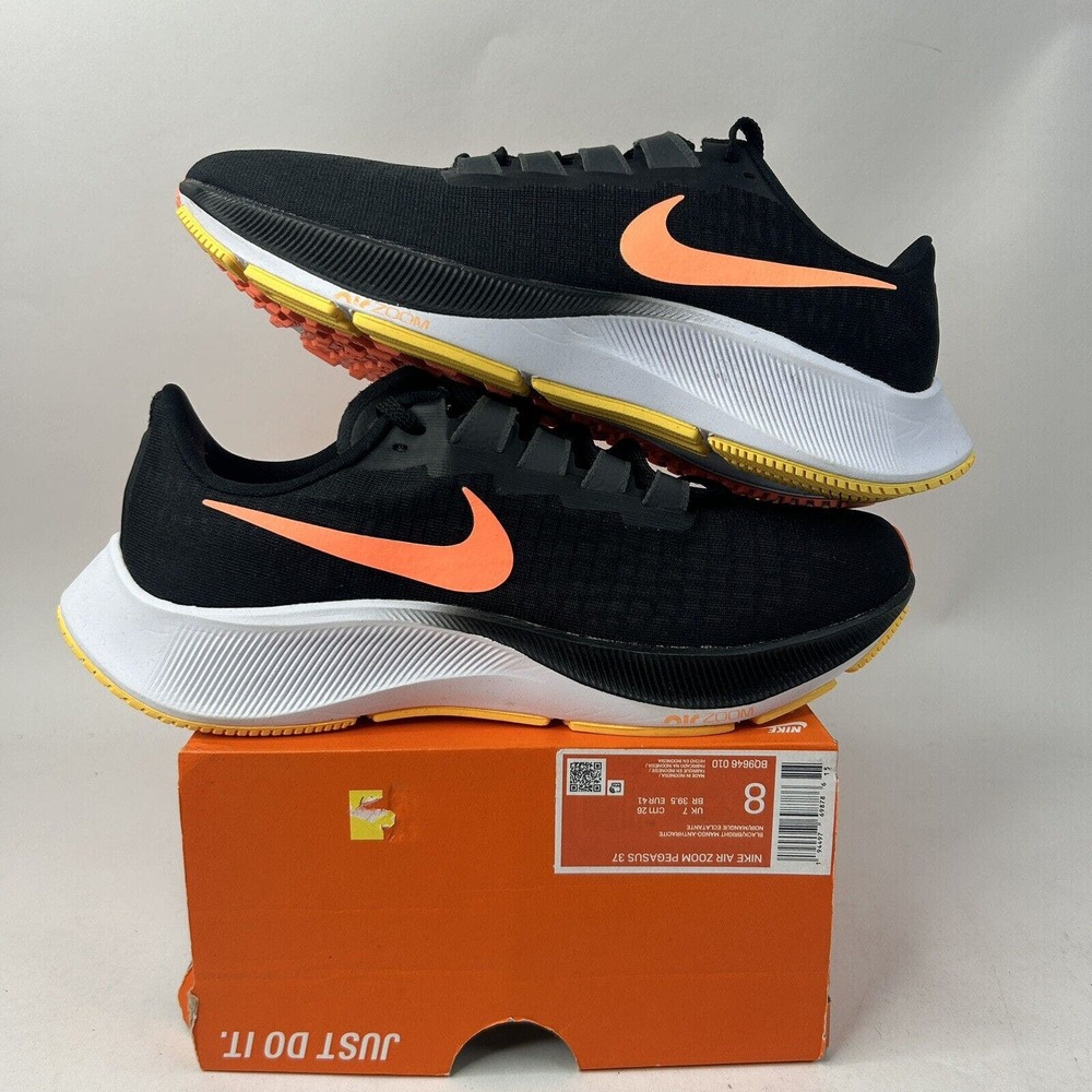 Nike Air Zoom Pegasus 37 “Black Bright Mango” 2024